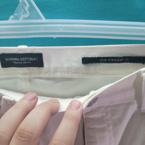 Banana Republic Mens Premium Denim Slim Straight Jeans Size 32 - Picture 4 of 7